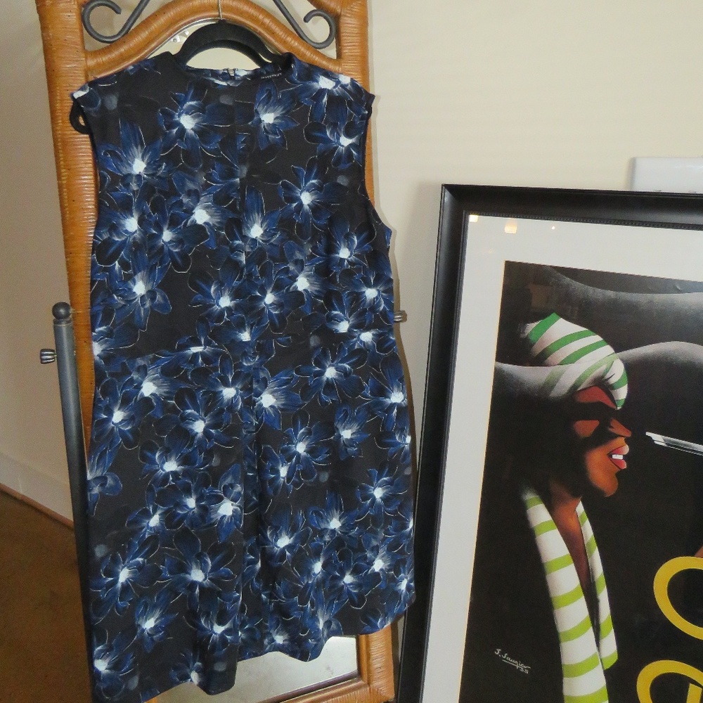 Ellen Tracy High Neck Business Casual Dress